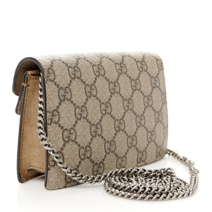 Gucci GG Supreme Monogram Super Mini Dionysus Shoulder Bag Taupe 3 of 10