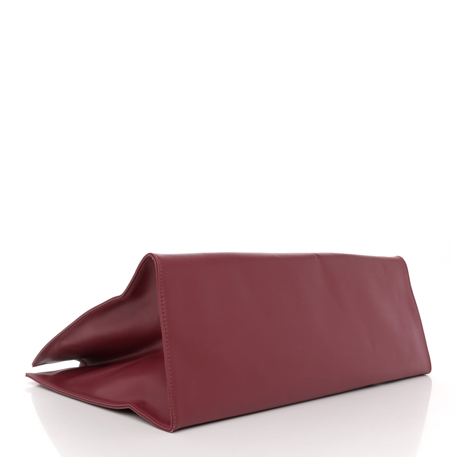 Telfar Vegan Leather Large Shopping Bag Oxblood 4 of 12