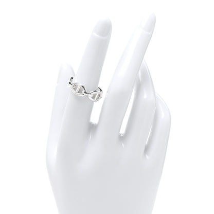 Hermes Sterling Silver PM Chaine d'Ancre Enchainee Band Ring 53 6.5 2 of 6