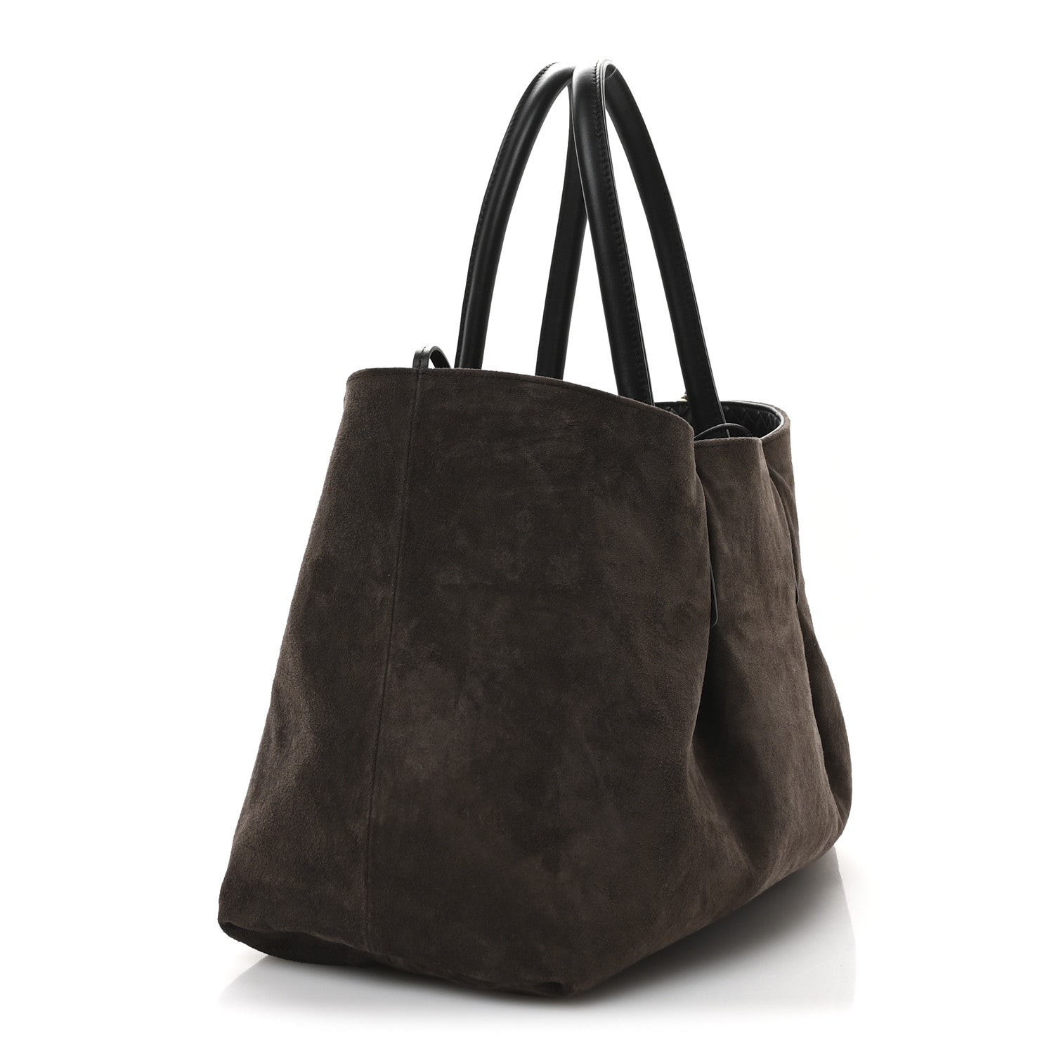 Bottega Veneta Calfskin Intrecciato Large Pinacoteca Reversible Tote Black Fondant 6 of 16