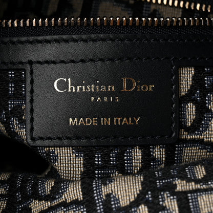 Christian Dior Wicker Oblique Medium Lady Dior Bag Blue 6 of 10