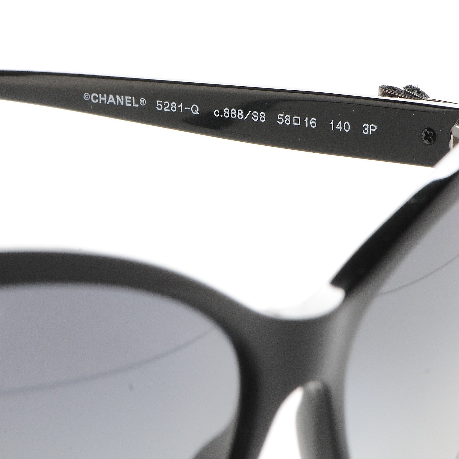 Chanel Polarized Butterfly Charms Sunglasses 5281-Q Black 5 of 8