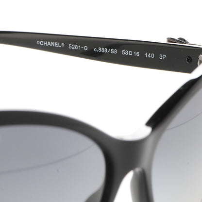 Chanel Polarized Butterfly Charms Sunglasses 5281-Q Black 5 of 8