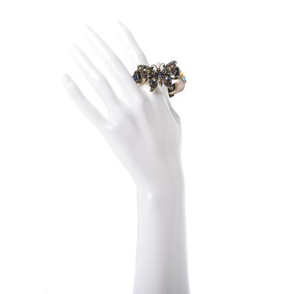 Gucci Calfskin Crystal Butterfly Bracelet Multicolor 2 of 4