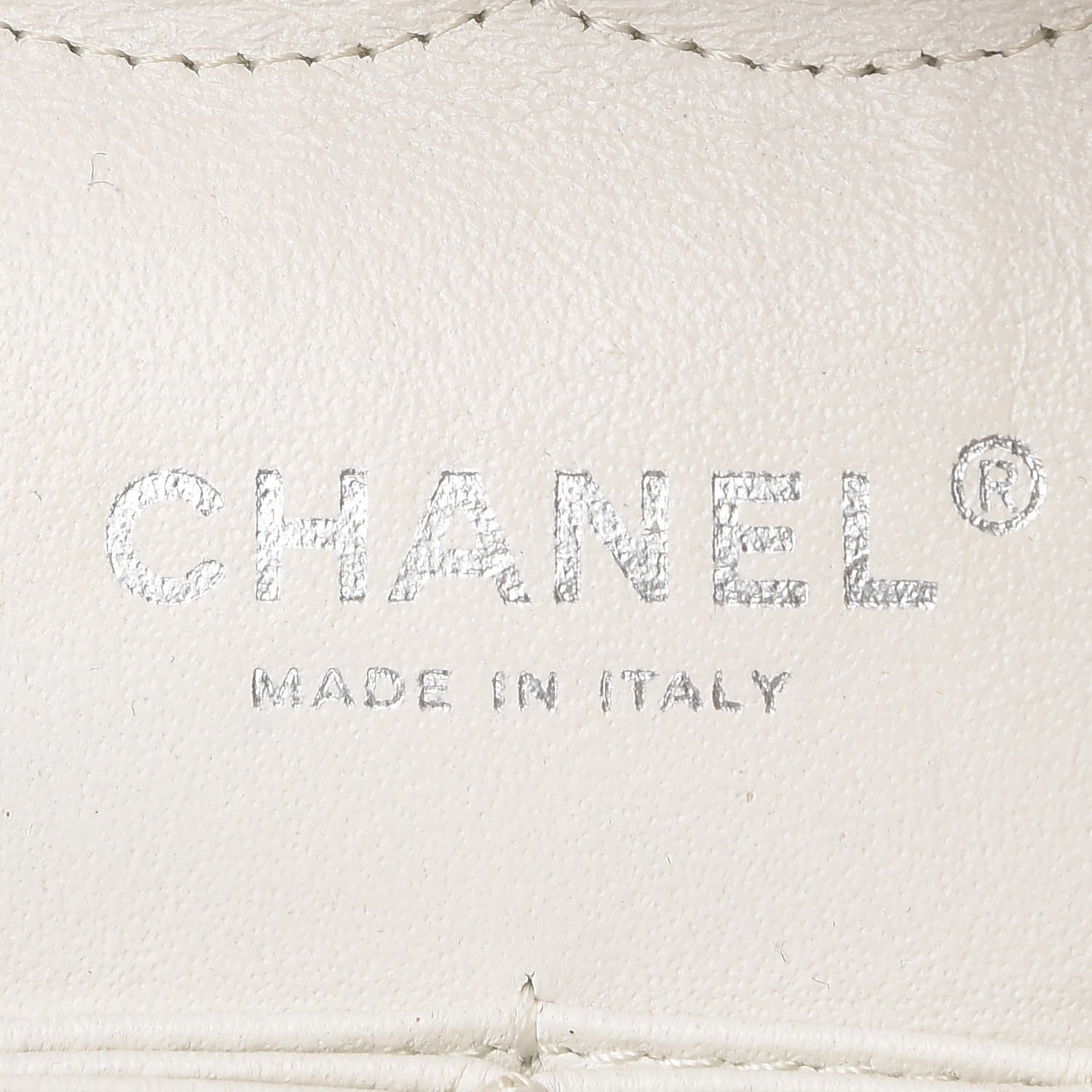 Chanel Washed Caviar Quilted Medium Double Flap White 6 of 9