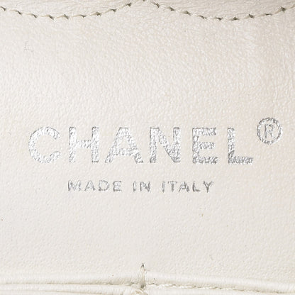 Chanel Washed Caviar Quilted Medium Double Flap White 6 of 9