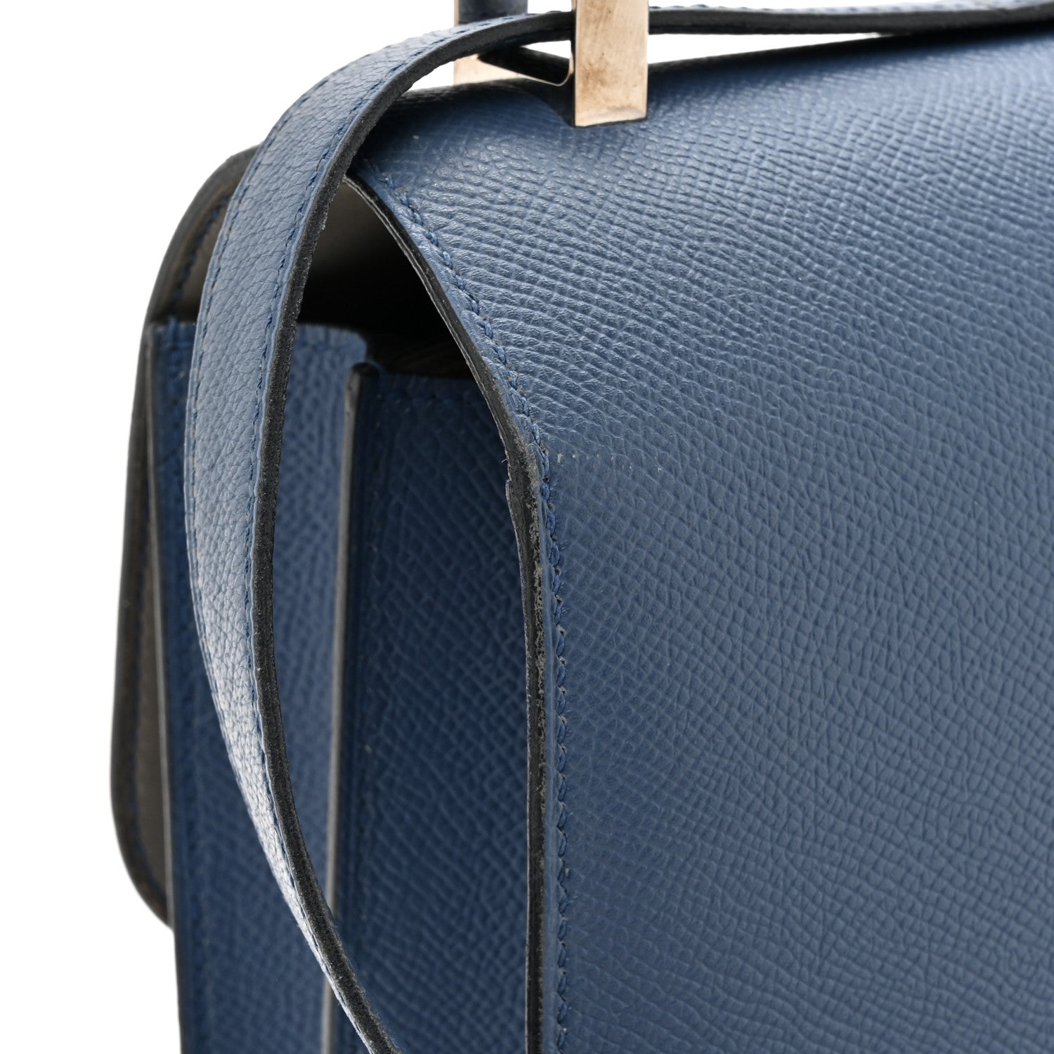 Hermes Epsom Constance Verso 24 Bleu Agate Gris Mouette 14 of 19