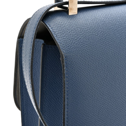 Hermes Epsom Constance Verso 24 Bleu Agate Gris Mouette 14 of 19