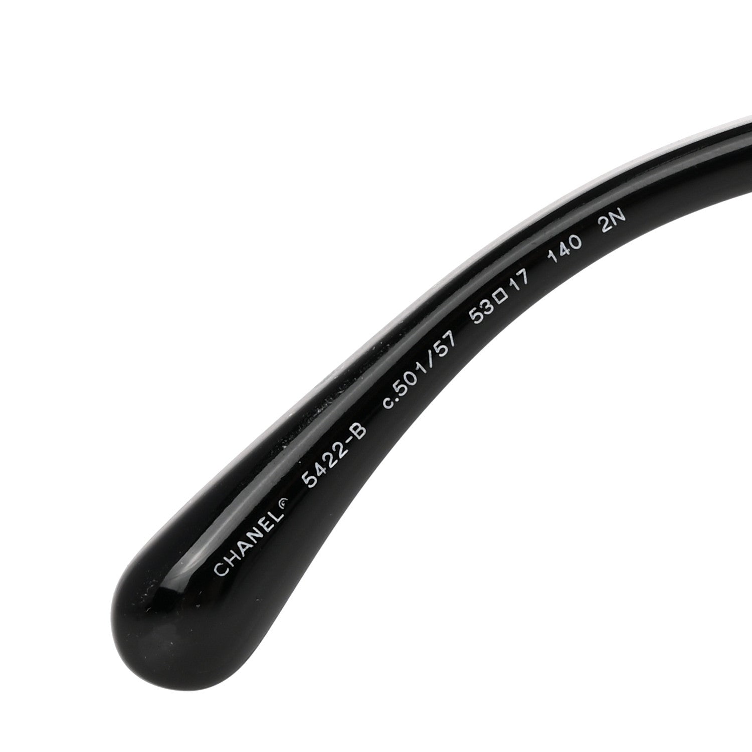 Chanel Acetate Strass Square Sunglasses 5422-B Black 5 of 8