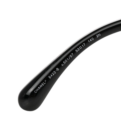 Chanel Acetate Strass Square Sunglasses 5422-B Black 5 of 8