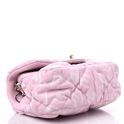 Chanel Printed Lambskin Quilted CC Mini Flap Pink 4 of 10