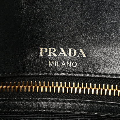 Prada Saffiano Flap Shoulder Bag Black 6 of 10