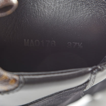 Louis Vuitton Suede Calfskin Monogram LV Black Heart Laureate Platform Desert Boots 37.5 Black 7 of 7