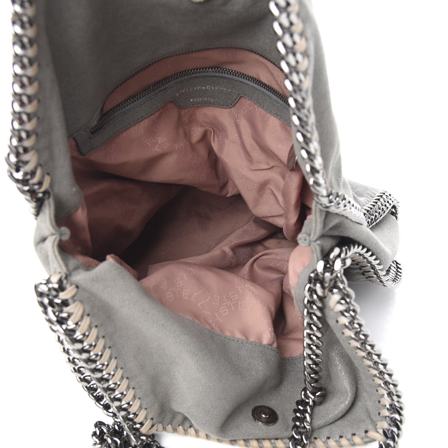 Shaggy Deer Falabella Fold Over Tote Grey