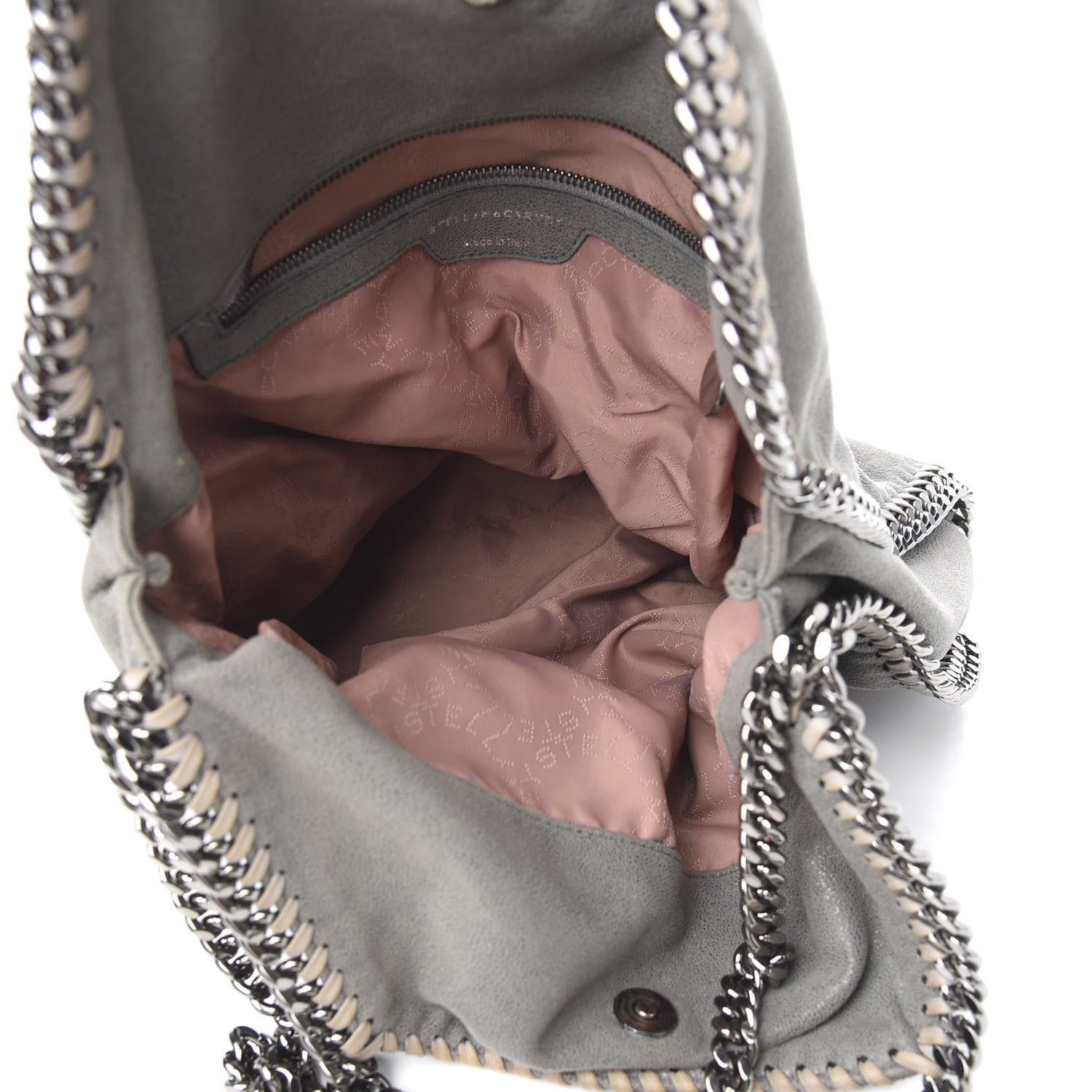 Stella McCartney Shaggy Deer Falabella Fold Over Tote Grey 4 of 9