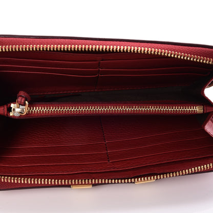 Chloe Grained Calfskin Marcie Long Zip Around Wallet Red 5 of 10