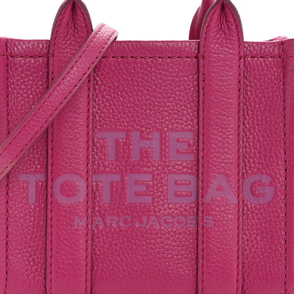 Marc Jacobs Grained Calfskin Mini The Tote Bag Lipstick Pink 8 of 12