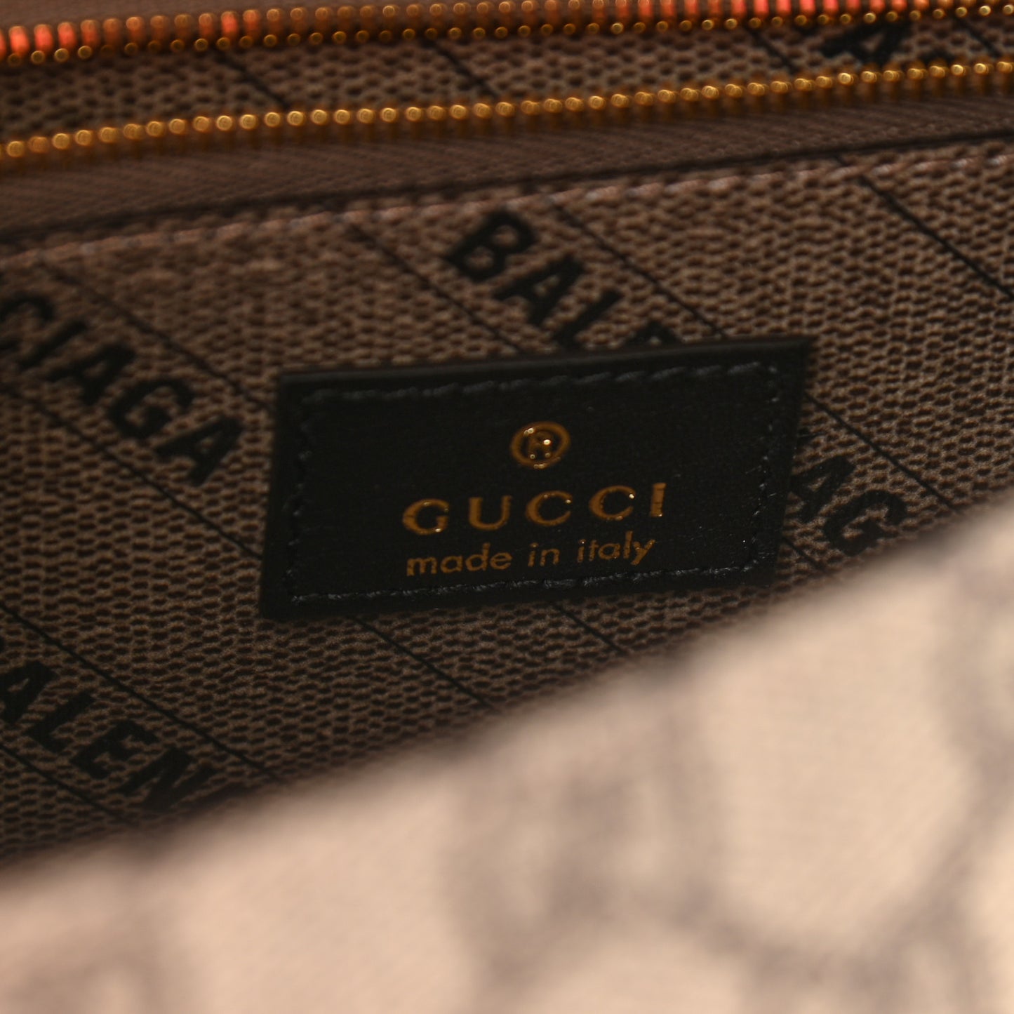 X GUCCI GG Supreme Monogram Small Hourglass Top Handle Bag Beige Ebony