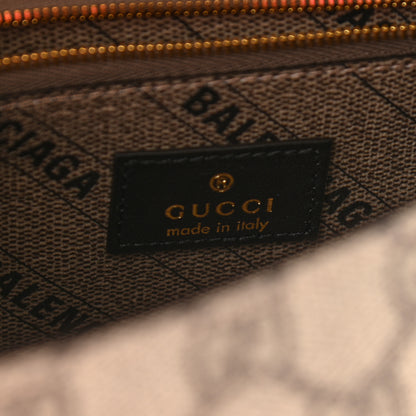 Balenciaga X GUCCI GG Supreme Monogram Small Hourglass Top Handle Bag Beige Ebony 7 of 13