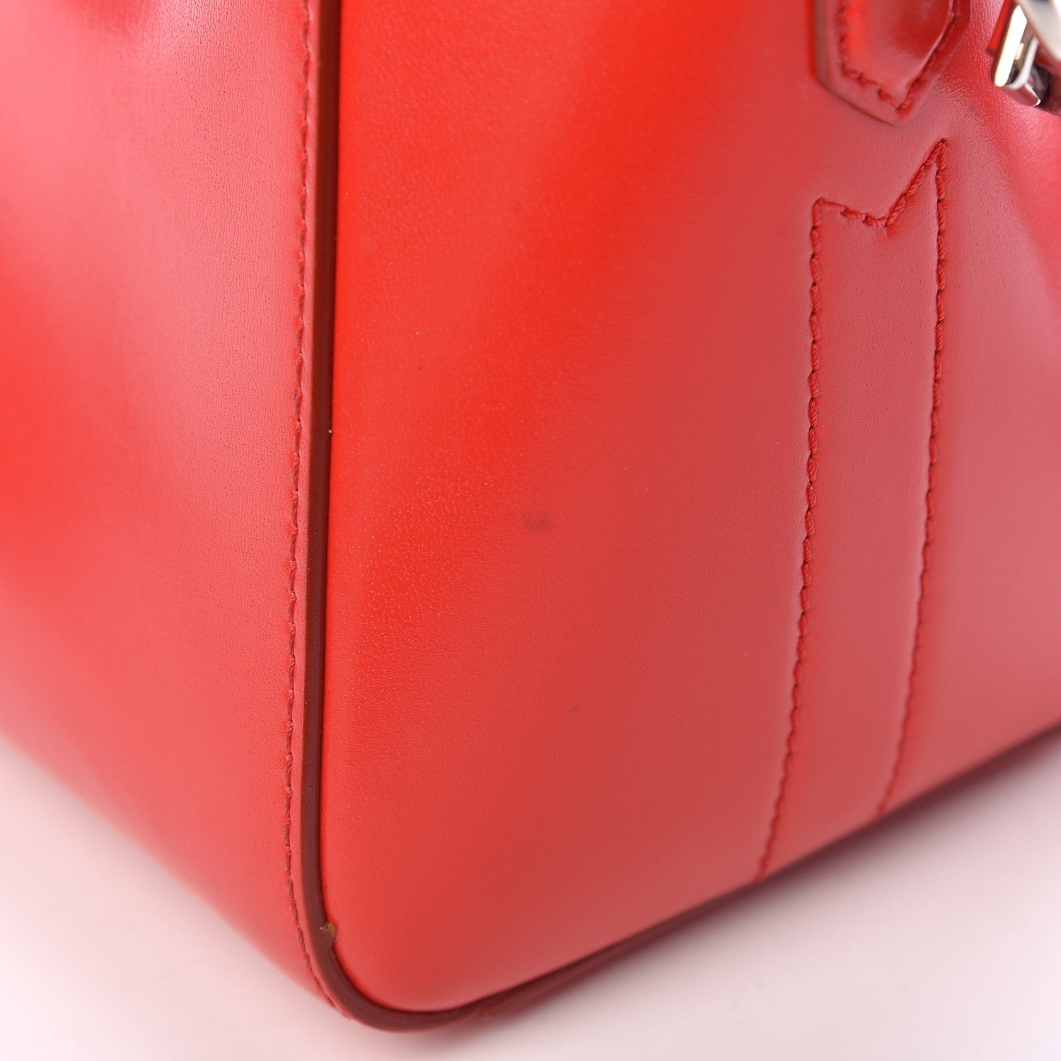 Givenchy Shiny Lord Calfskin Mini Antigona Red 14 of 17