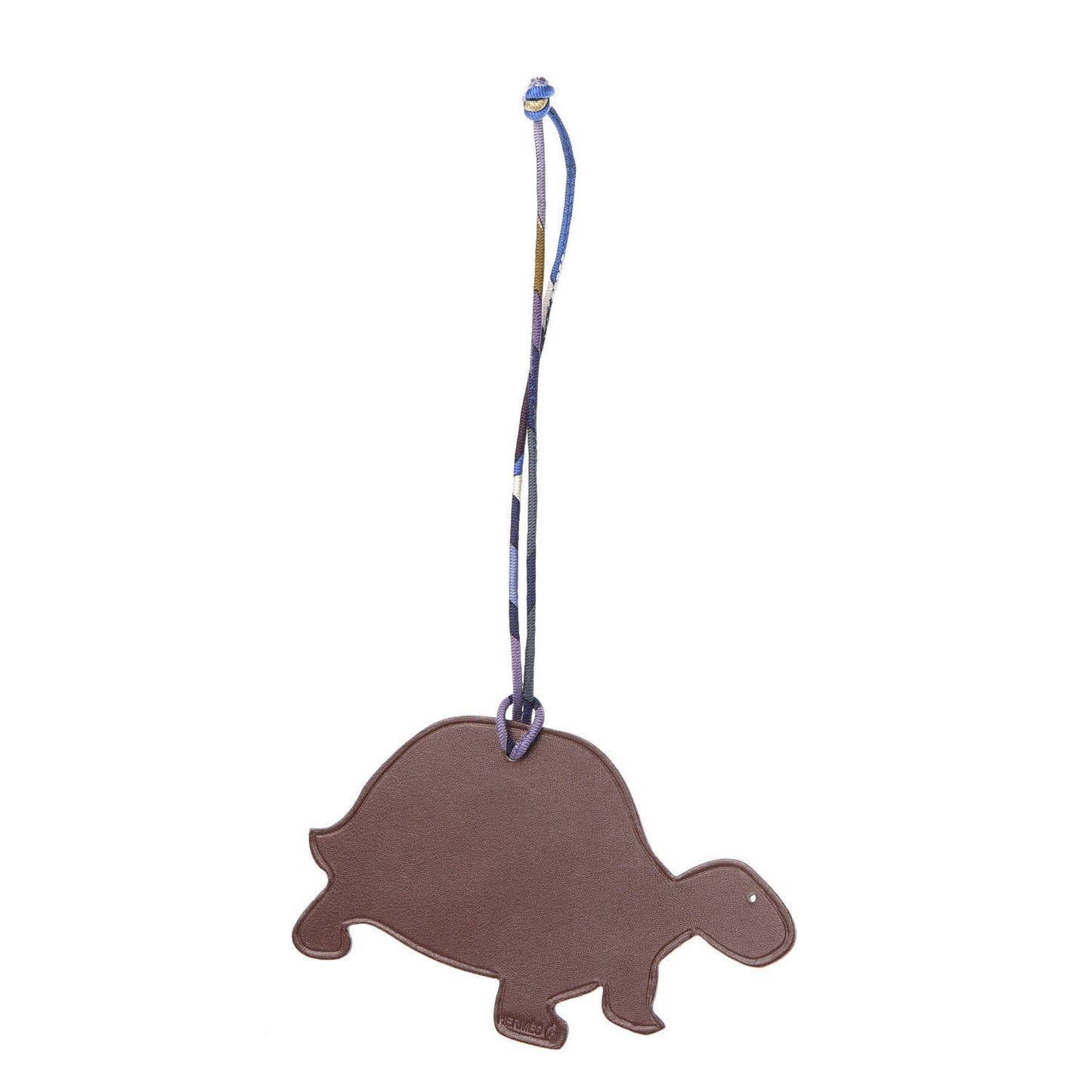 Epsom Box Petit H Turtle Bag Charm GM Graphite