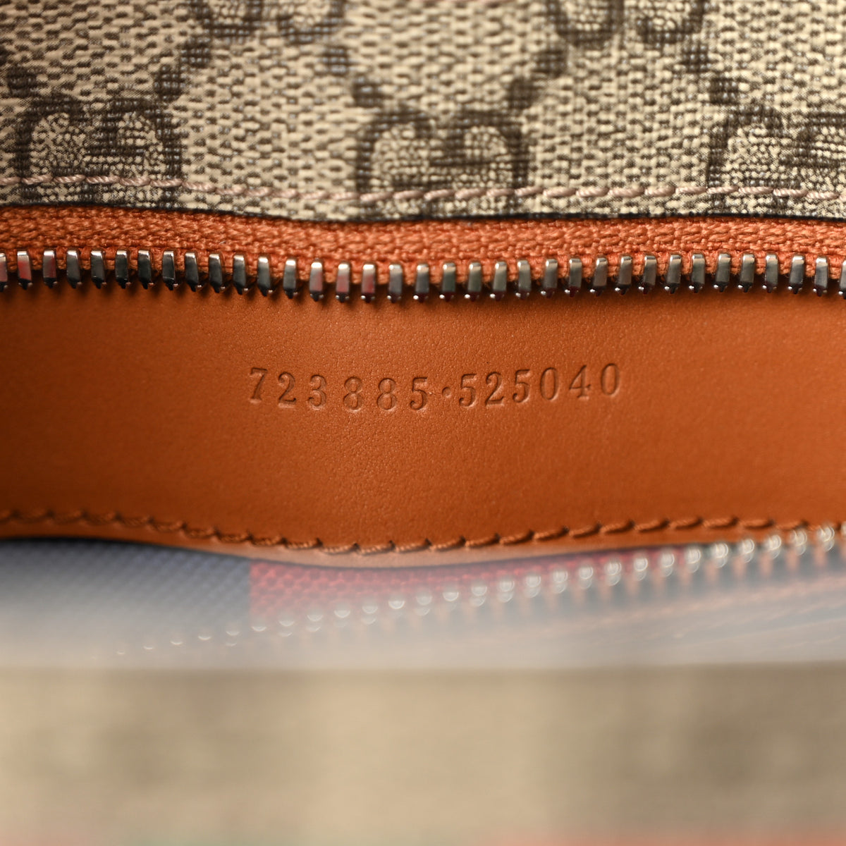 Gucci X DANS LE VERT GG Supreme Monogram Cuoio Web Large Retro Interlocking Tote Beige Rosso Ebony Harness Brown 8 of 11