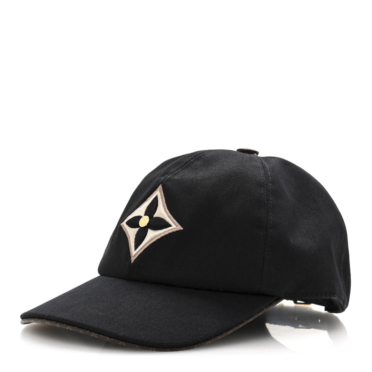 Monogram Cotton Jacquard Embroidered LV Day L Cap Black