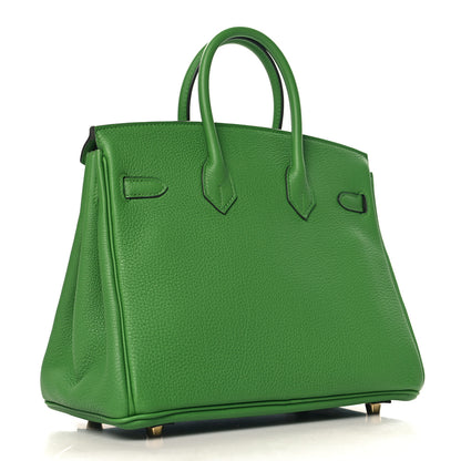 Hermes Togo Birkin 25 Vert Yucca 2 of 11