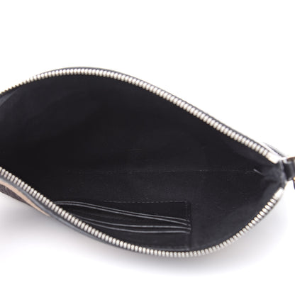 Burberry Mega Check Peyton Crossbody Clutch Bag Black 5 of 11