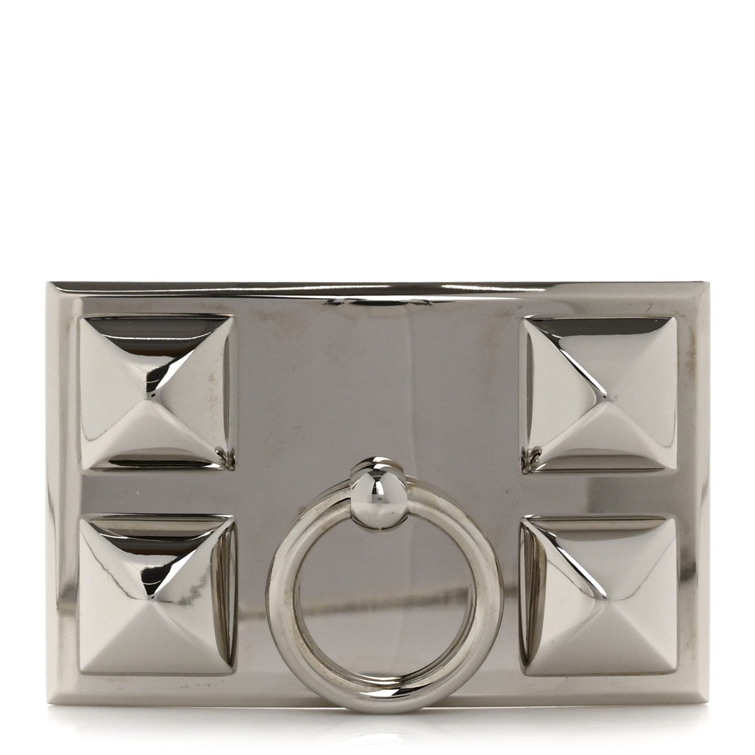Hermes Palladium Collier de Chien 32mm Belt Buckle 1 of 4