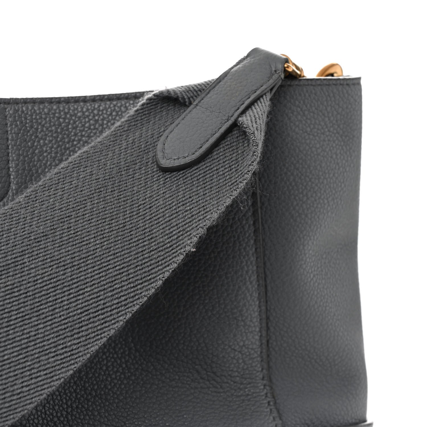 Celine Soft Grained Calfskin Sangle Bucket Bag Grey 12 of 16