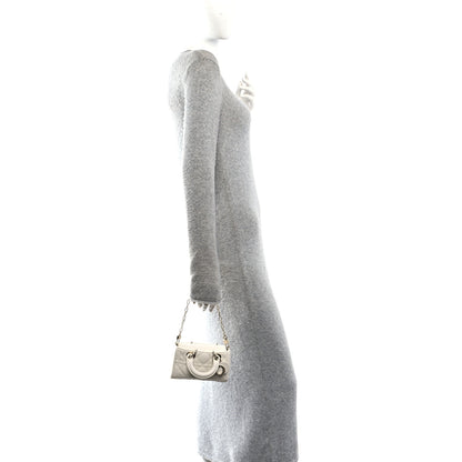Christian Dior Lambskin Cannage Micro Lady D-Joy Latte 2 of 10