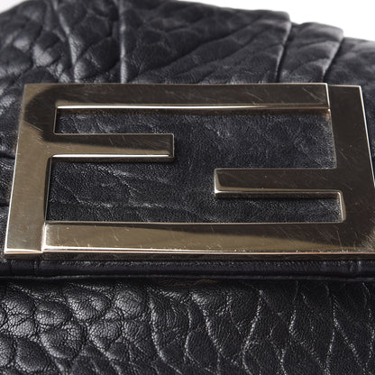 Fendi Crinkled Lambskin Mia Pochette Black 9 of 9