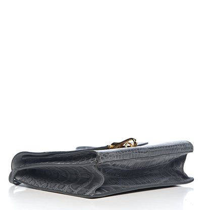 Burberry Alligator Small Macken Crossbody Bag Grey 4 of 10