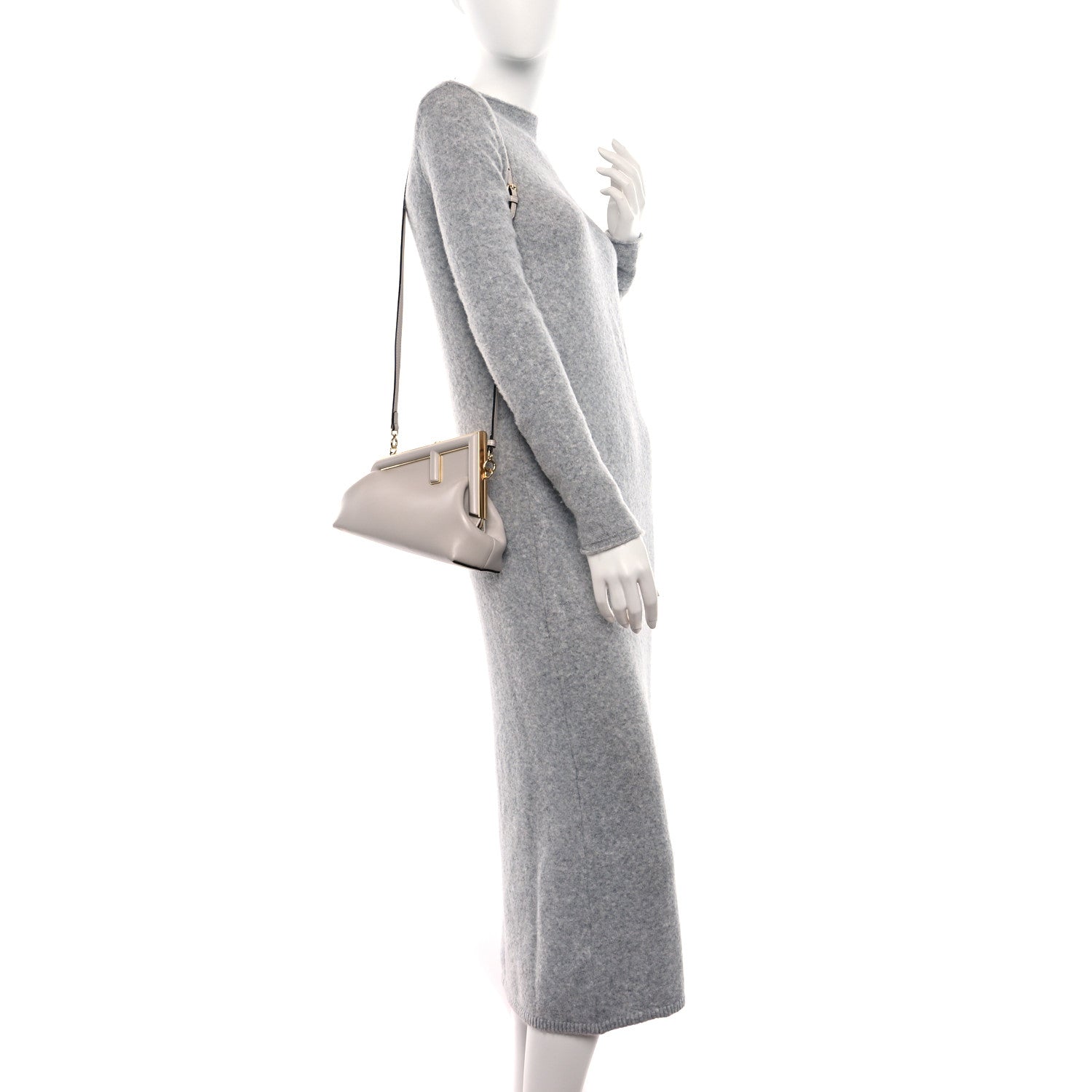 Fendi Shiny Nappa Small Fendi First Ghiaia 2 of 9