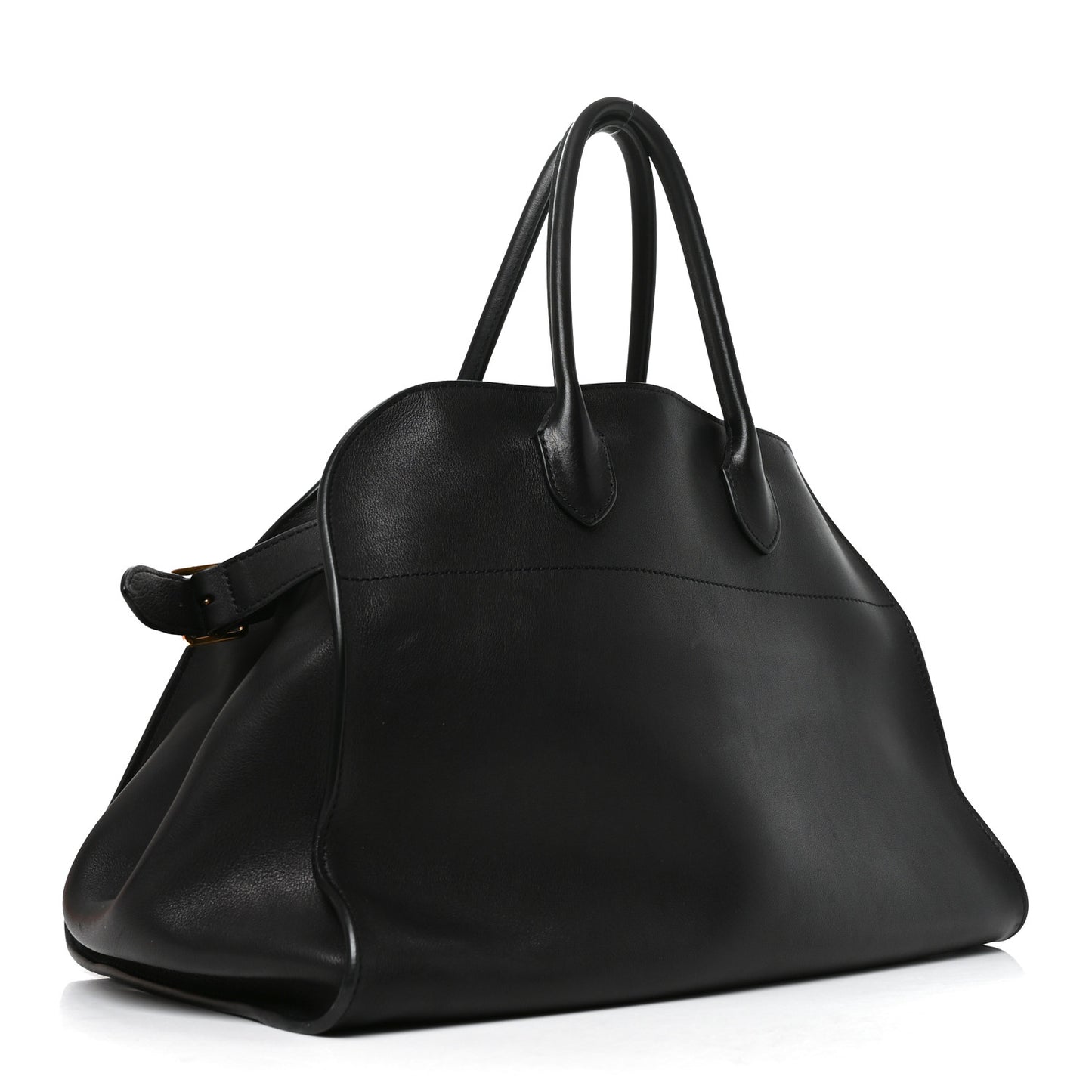 Polished Saddle Calfskin Soft Margaux 15 Black