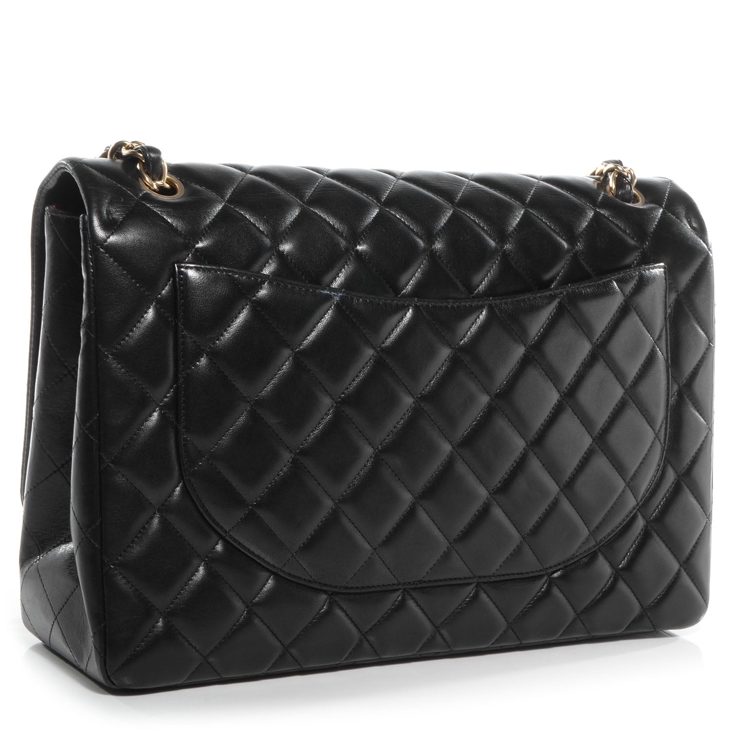 Chanel Lambskin Maxi Single Flap Black 3 of 9