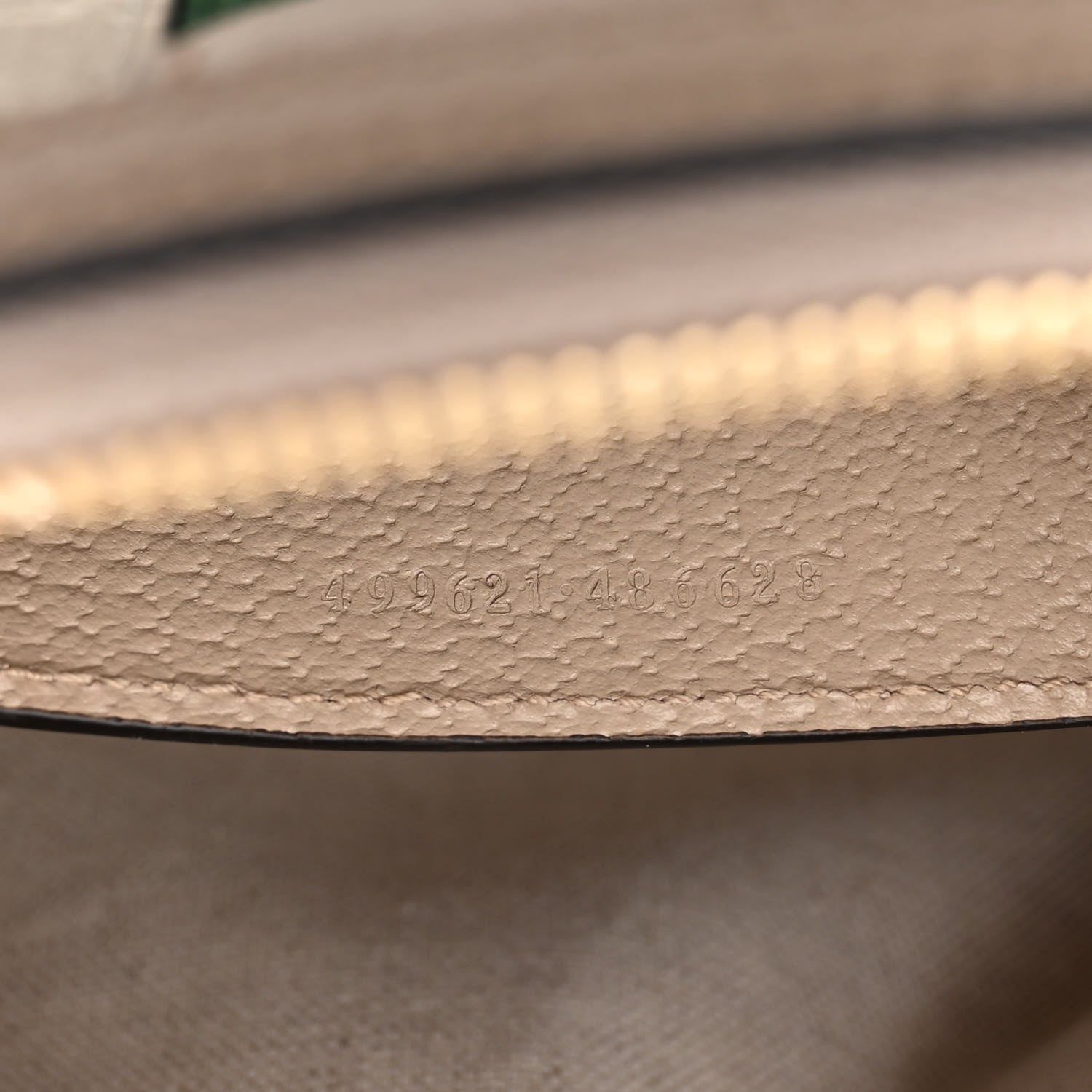 Gucci GG Supreme Monogram Textured Dollar Calfskin Web Small Ophidia Dome Shoulder Beige Mystic White Oatmeal 8 of 11