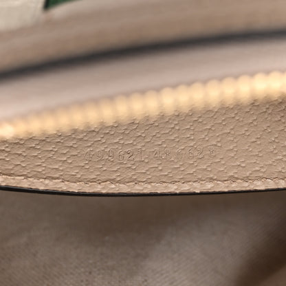 Gucci GG Supreme Monogram Textured Dollar Calfskin Web Small Ophidia Dome Shoulder Beige Mystic White Oatmeal 8 of 11