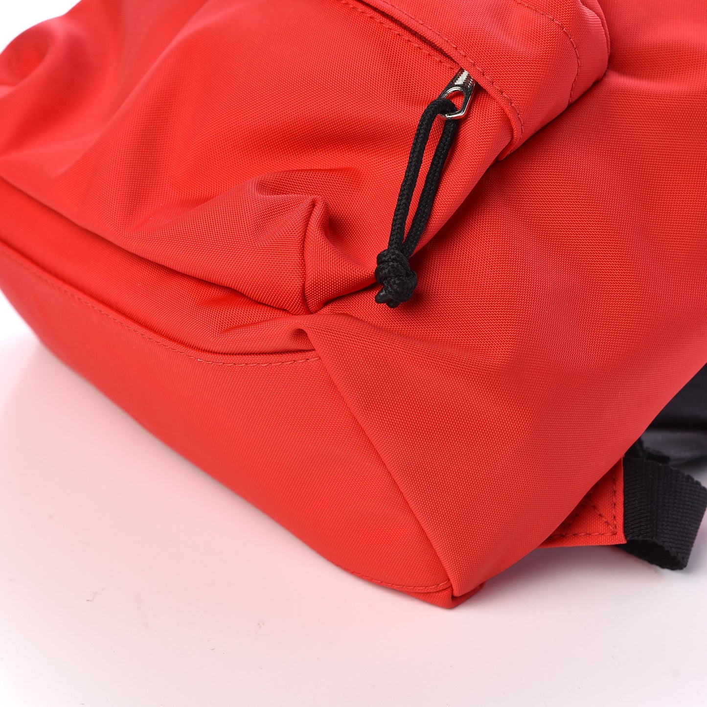 Sport Nylon Logo Embroidered S Wheel Backpack Bright Red Black