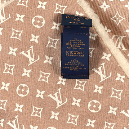 Louis Vuitton Shearling Monogram Scarf Beige 3 of 3