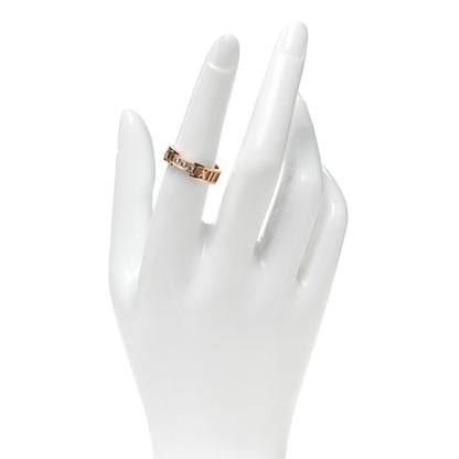 Tiffany 18K Rose Gold Diamond Atlas Ring 54 7 2 of 5