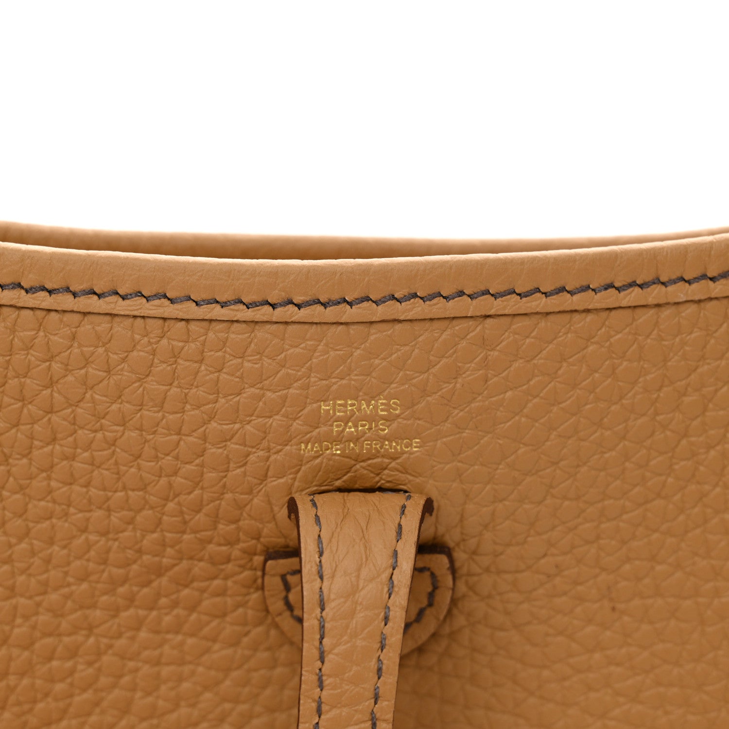 Hermes Taurillon Clemence Evelyne TPM Biscuit 6 of 11
