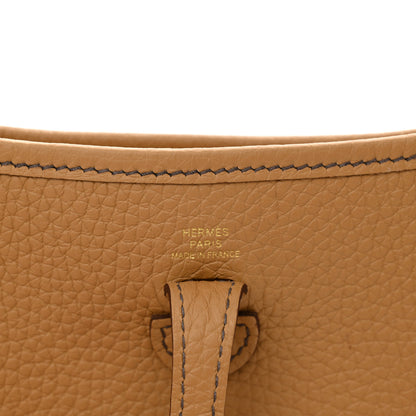 Hermes Taurillon Clemence Evelyne TPM Biscuit 6 of 11