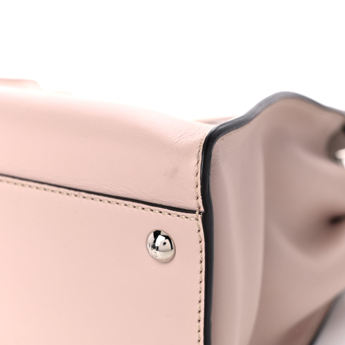 Vitello Seta Shiny Nappa Medium Peekaboo Iconic Satchel Soap Opale