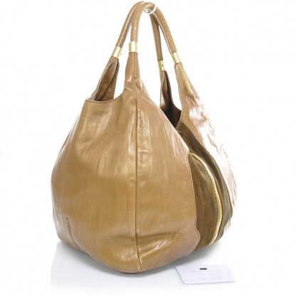 Jimmy Choo Leather Suede Mandah Tote 2 of 11