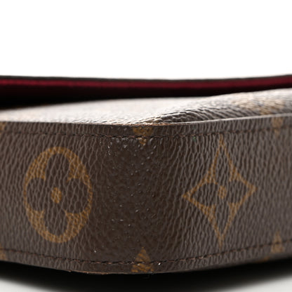 Louis Vuitton LOUIS VUITTON Monogram Pochette Felicie Chain Wallet Fuchsia 10 of 11