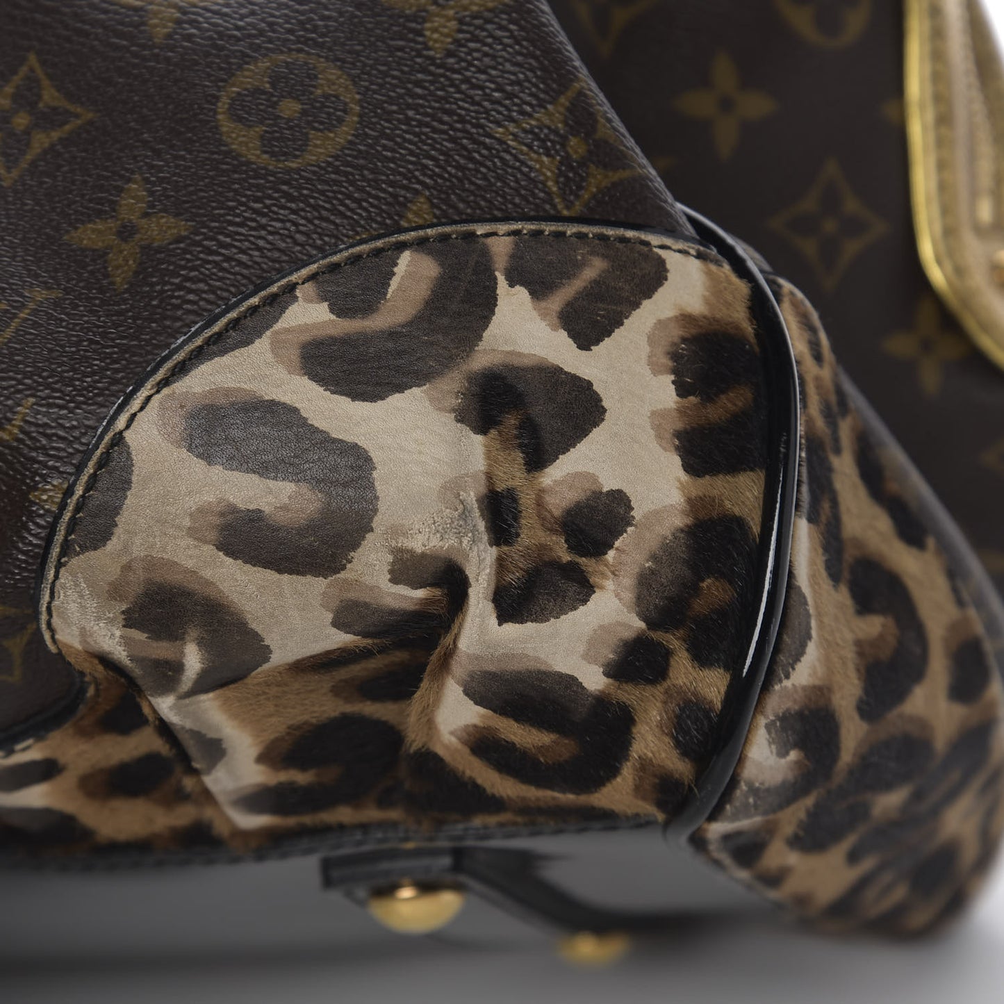 Monogram Leopard Stephen Bag