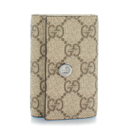 Gucci GG Supreme Monogram 6 Key Holder Case Off White 1 of 8