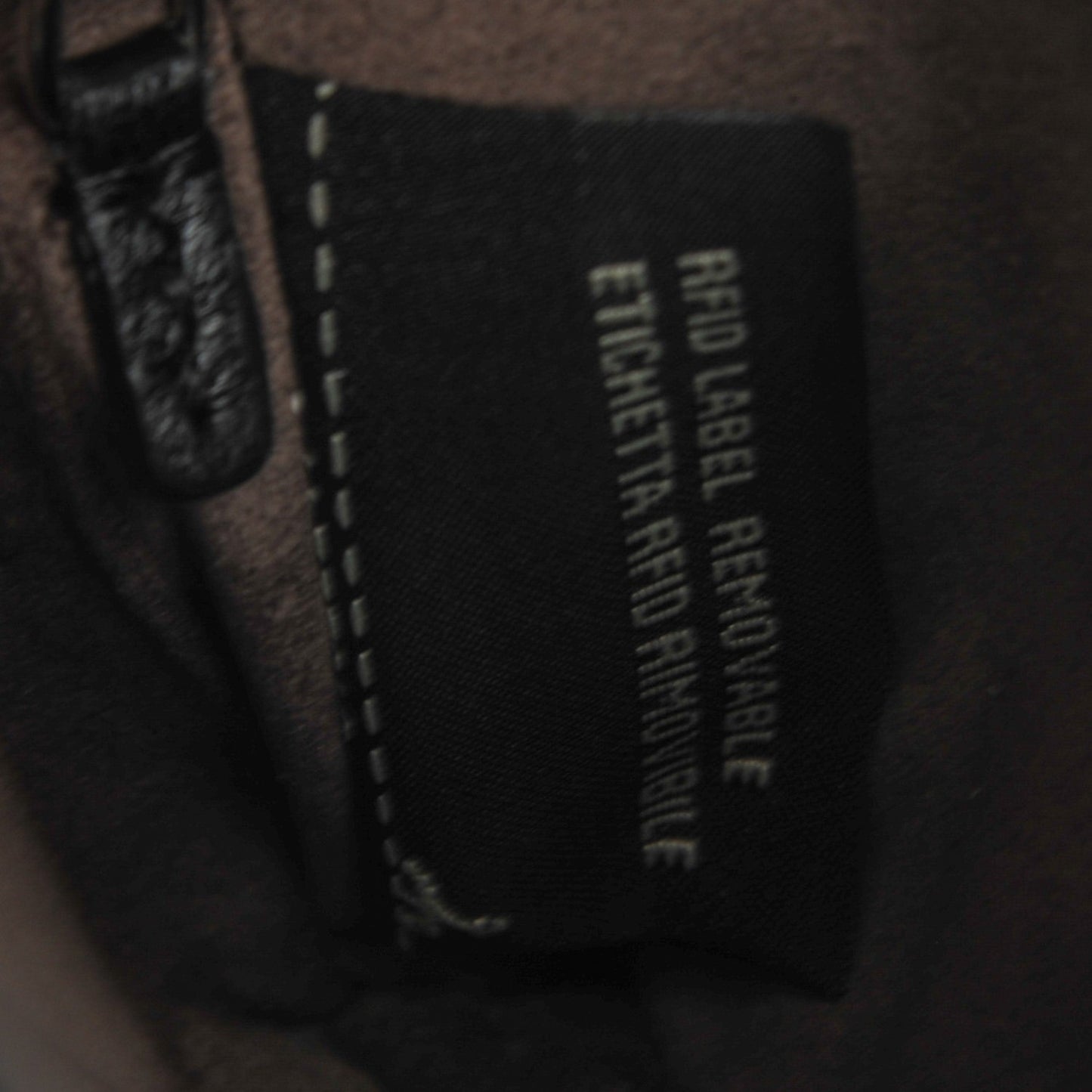 Nappa Rabbit Fox Fur Micro Buggie Baguette Black